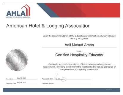 CHE Workshop 2025 — Certificate