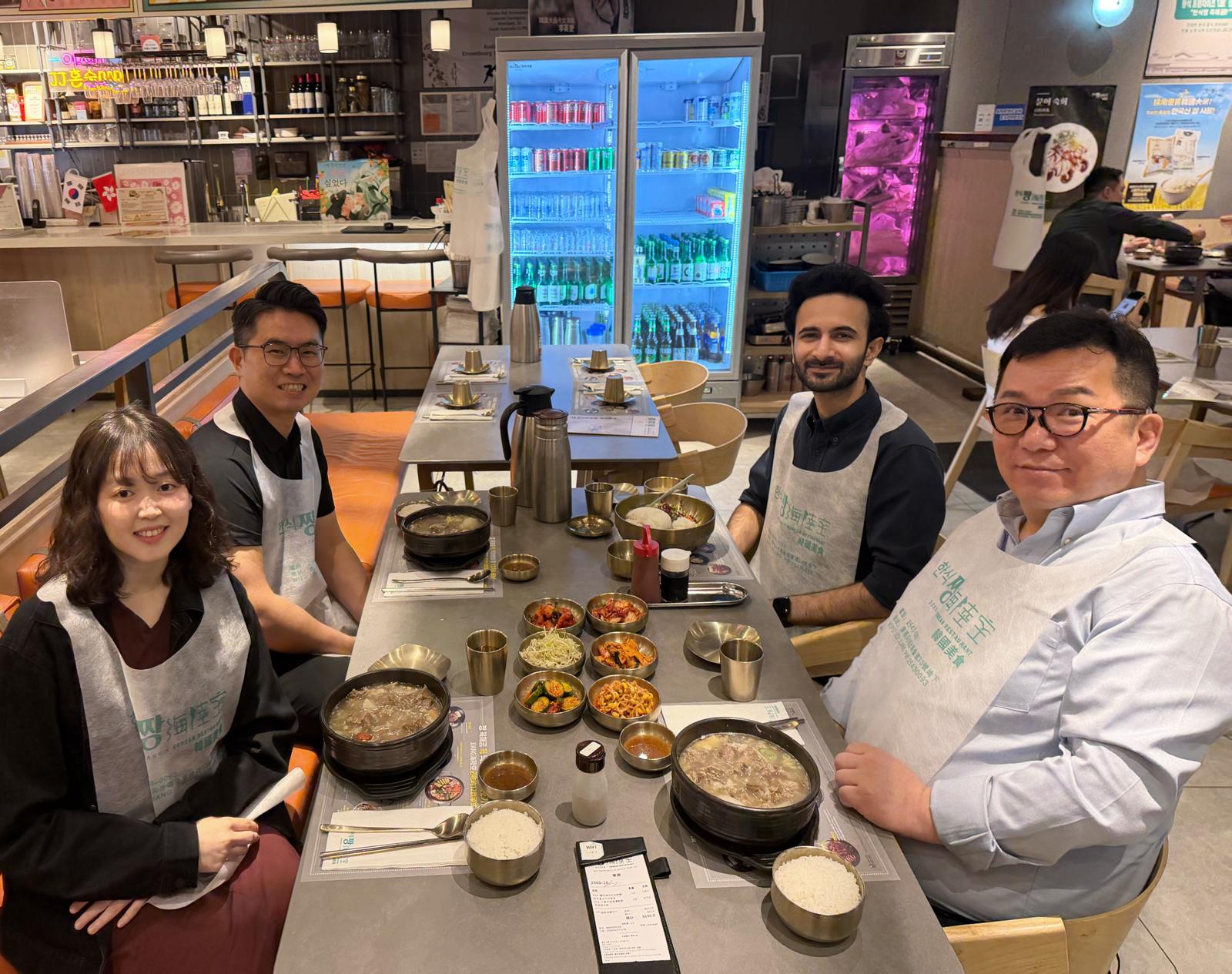 Lunch with Dr Kim, Dr John, and Miss Anita